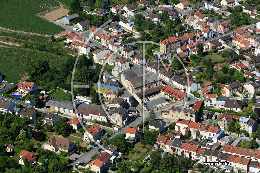 Photo arienne de pernay (Cteau Nord-Ouest)