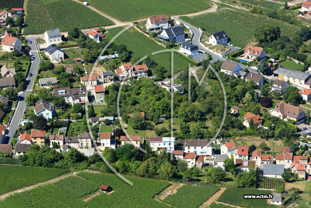 Photo arienne de pernay (Cteau Nord-Ouest)