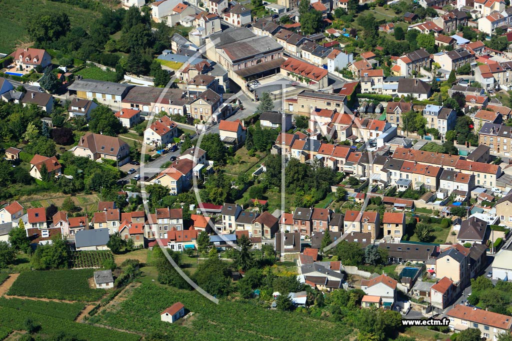 Photo arienne de pernay (Cteau Nord-Ouest)