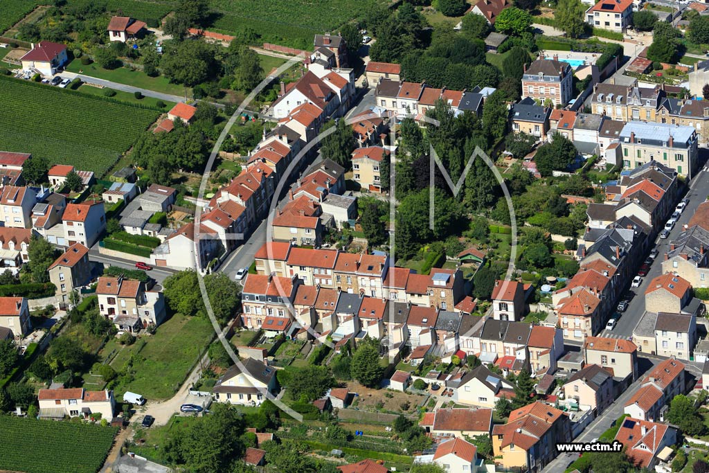 Photo arienne de pernay (Cteau Nord-Ouest)