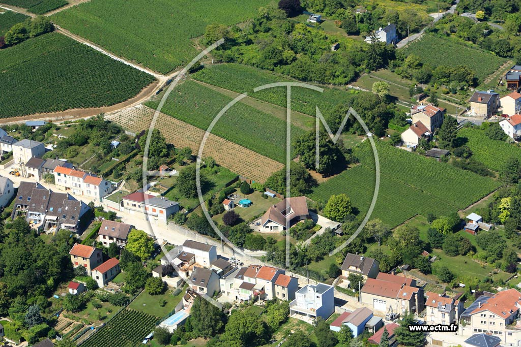 Photo arienne de pernay (Cteau Nord-Ouest)