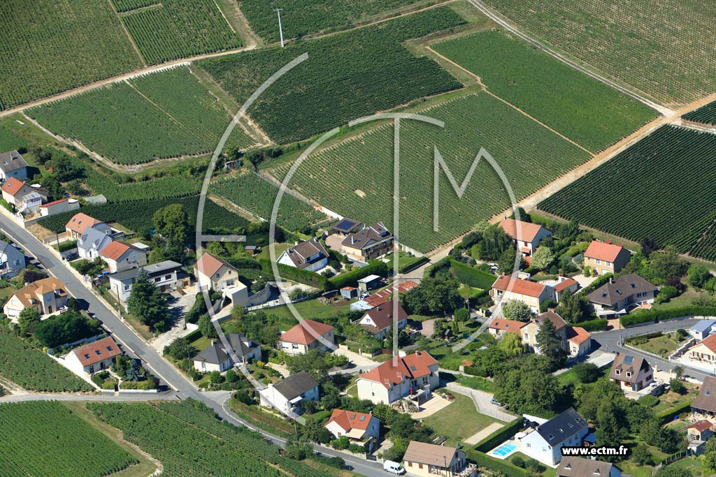 Photo arienne de pernay (Cteau Nord-Ouest)