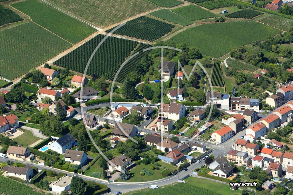 Photo arienne de pernay (Cteau Nord-Ouest)