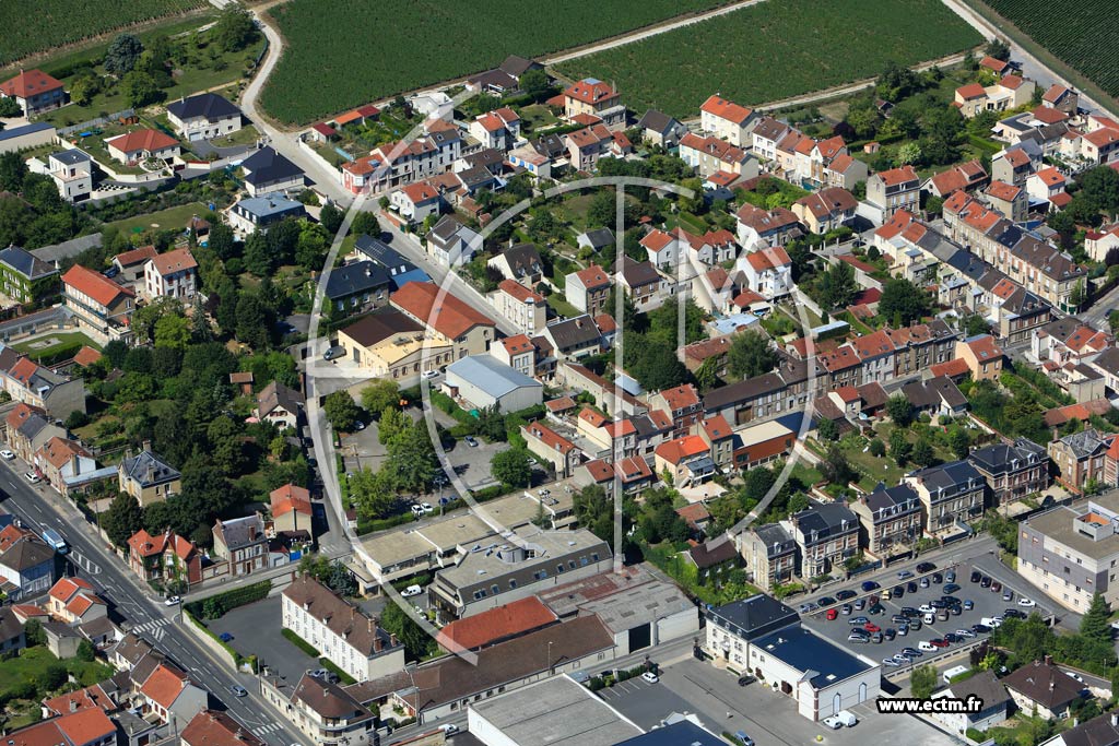 Photo arienne de pernay (Cteau Nord-Ouest)