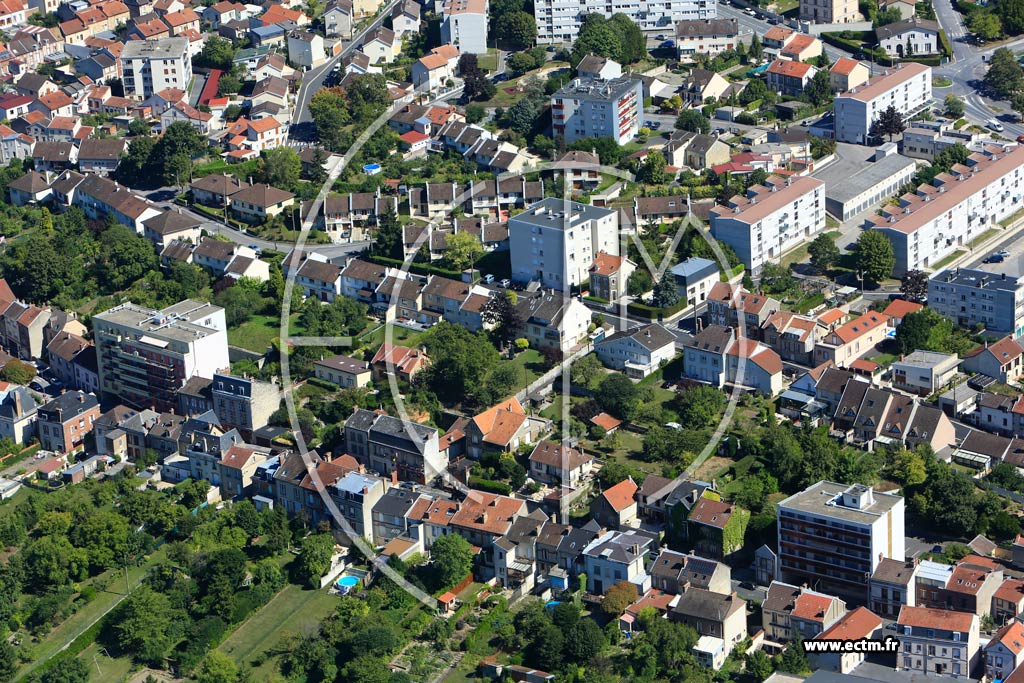 Photo arienne de pernay (Cteau Ouest-Les Forges)