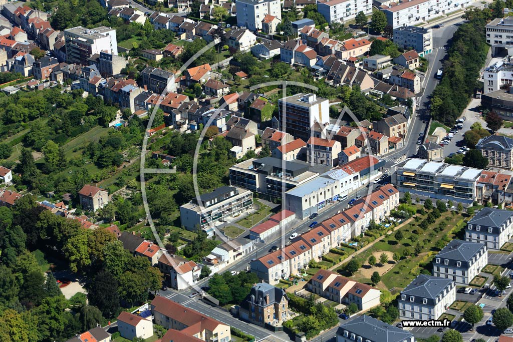 Photo arienne de pernay (Cteau Ouest-Les Forges)