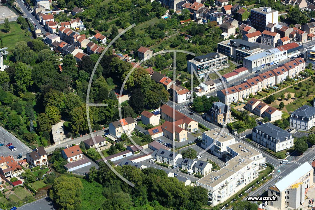 Photo arienne de pernay (Cteau Ouest-Les Forges)