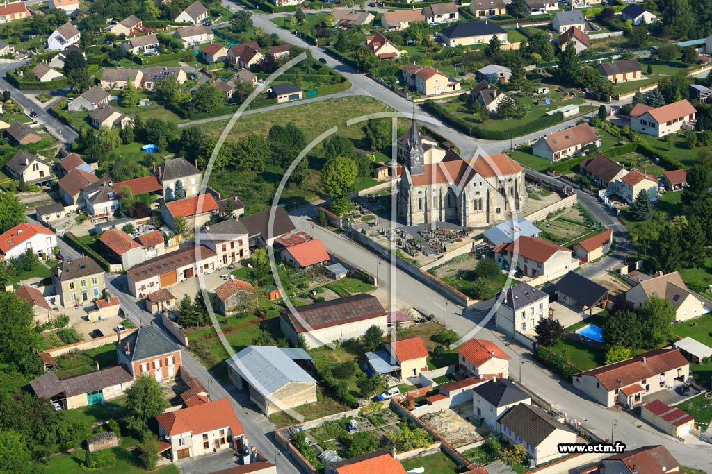 Photo arienne de Livry Louvercy (Louvercy)