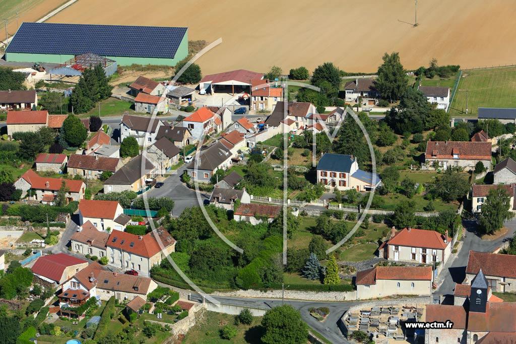 Photo arienne de Mareuil en Brie