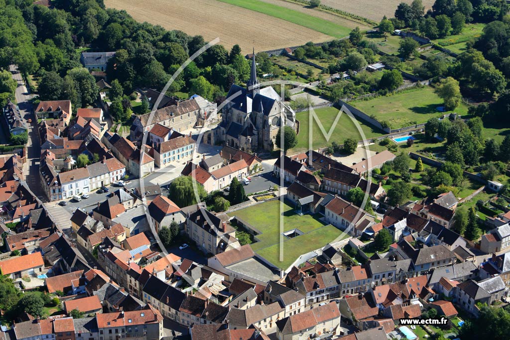 Photo arienne de Orbais-l'Abbaye