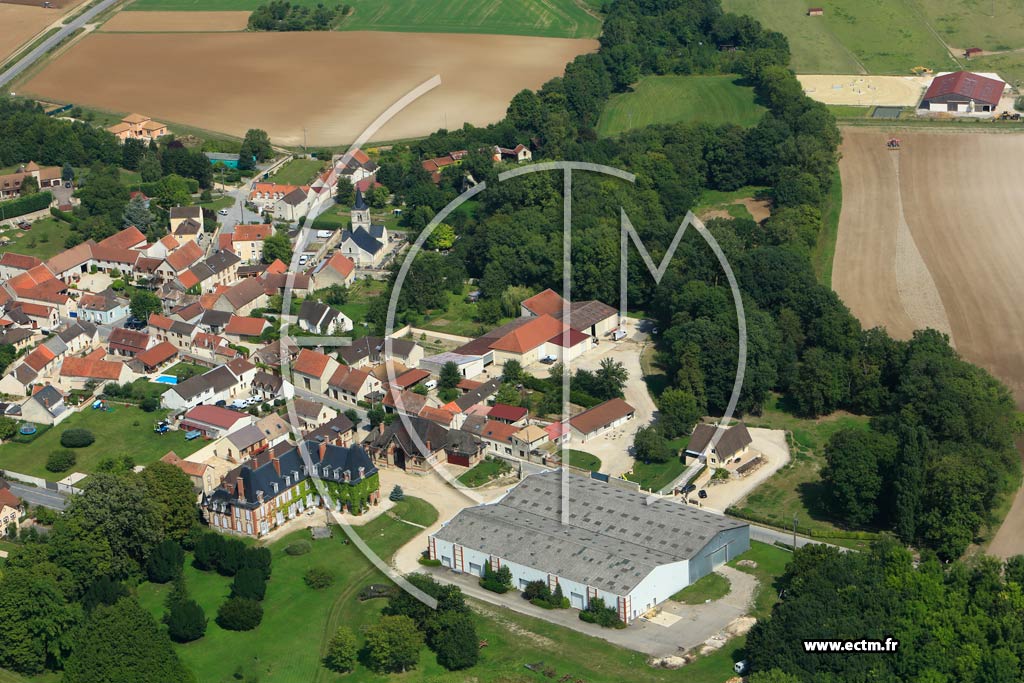 Photo arienne de Tauxires-Mutry