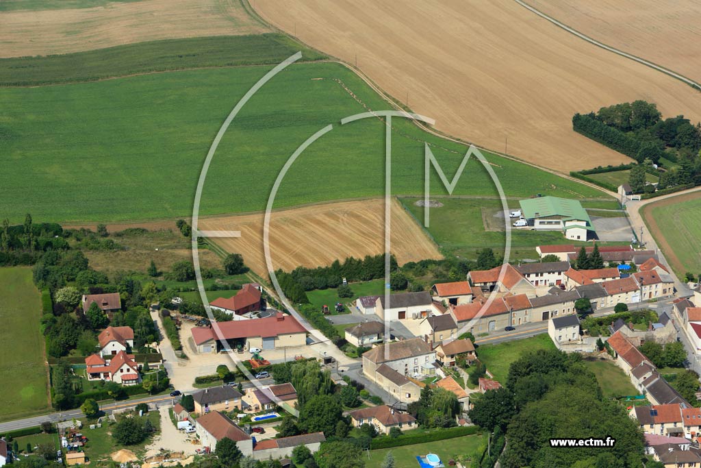 Photo arienne de Tauxires-Mutry