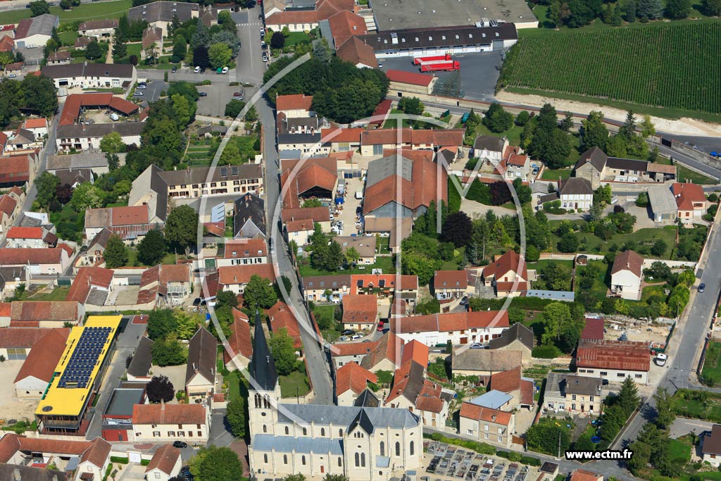 Photo arienne de Tours-sur-Marne