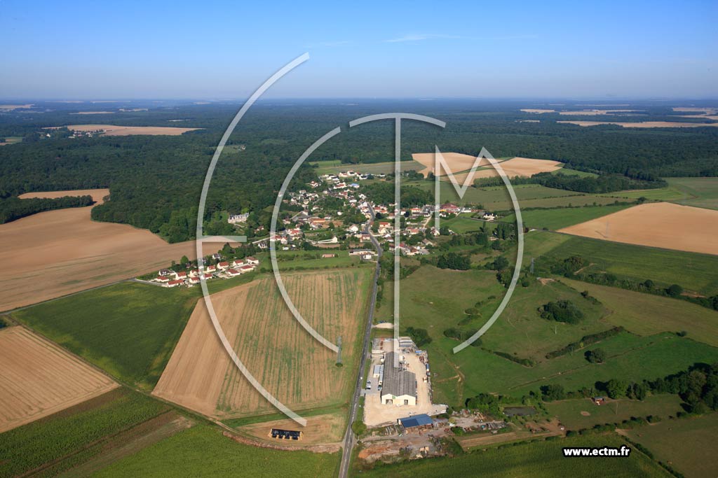 Photo arienne de Villers-aux-Bois