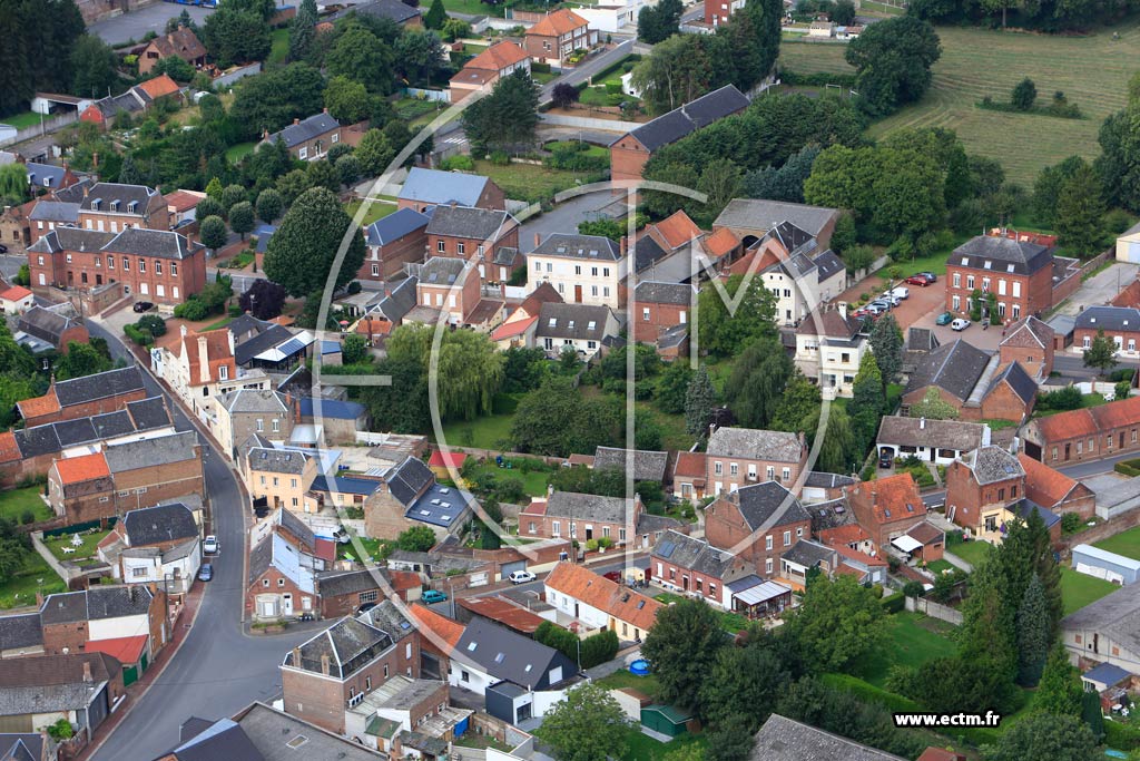 Photo arienne de Beauvois-en-Cambrsis
