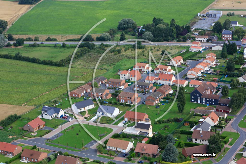 Photo arienne de Beauvois-en-Cambrsis