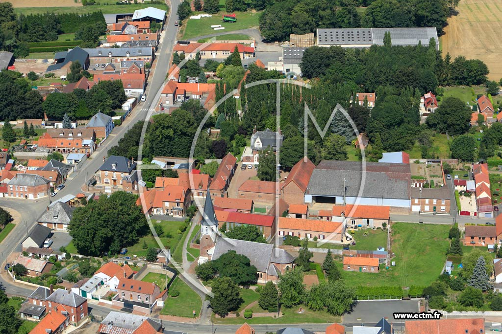 Photo arienne de Cagnicourt