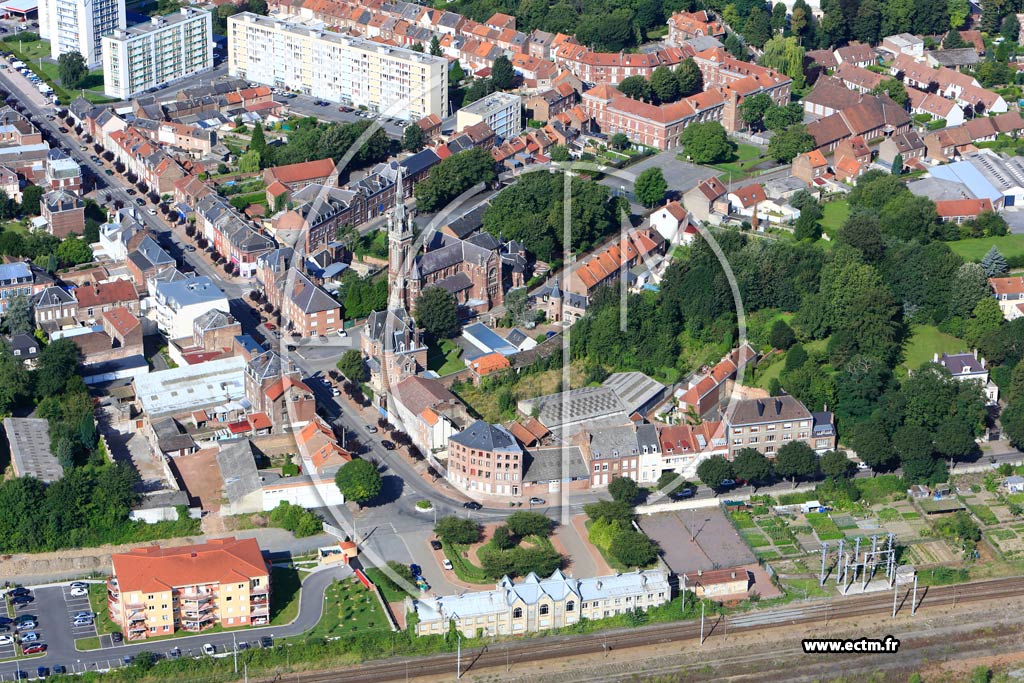 Photo arienne de Cambrai