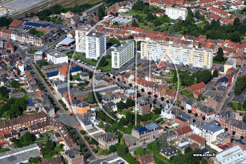 Photo arienne de Cambrai