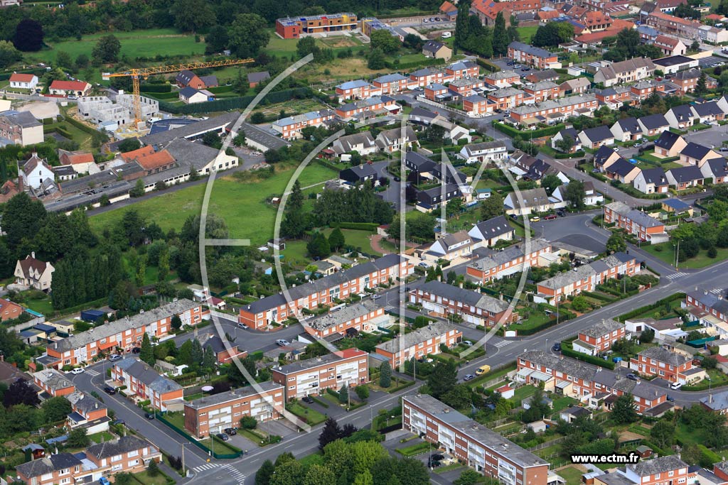 Photo arienne de Cambrai (Quartier de la Rue d'ile-de-France)