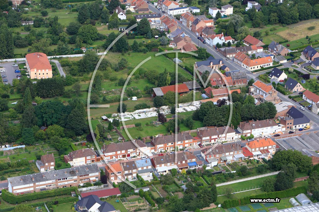 Photo arienne de Cambrai (Quartier de la Rue d'ile-de-France)