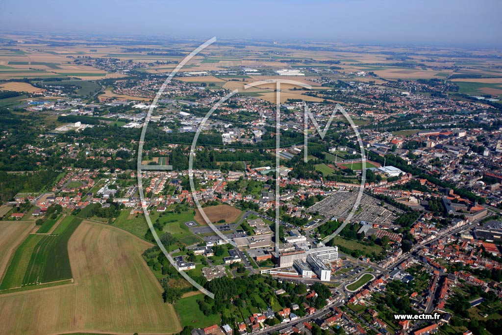 Photo arienne de Cambrai (Quartier du Centre Hospitalier)