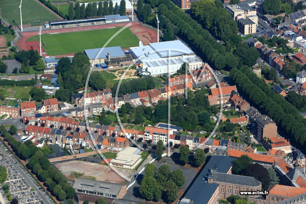 Photo arienne de Cambrai (Quartier du Centre Hospitalier)