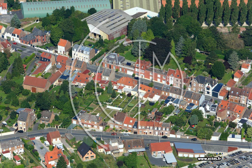 Photo arienne de Cambrai (Quartier du Centre Hospitalier)
