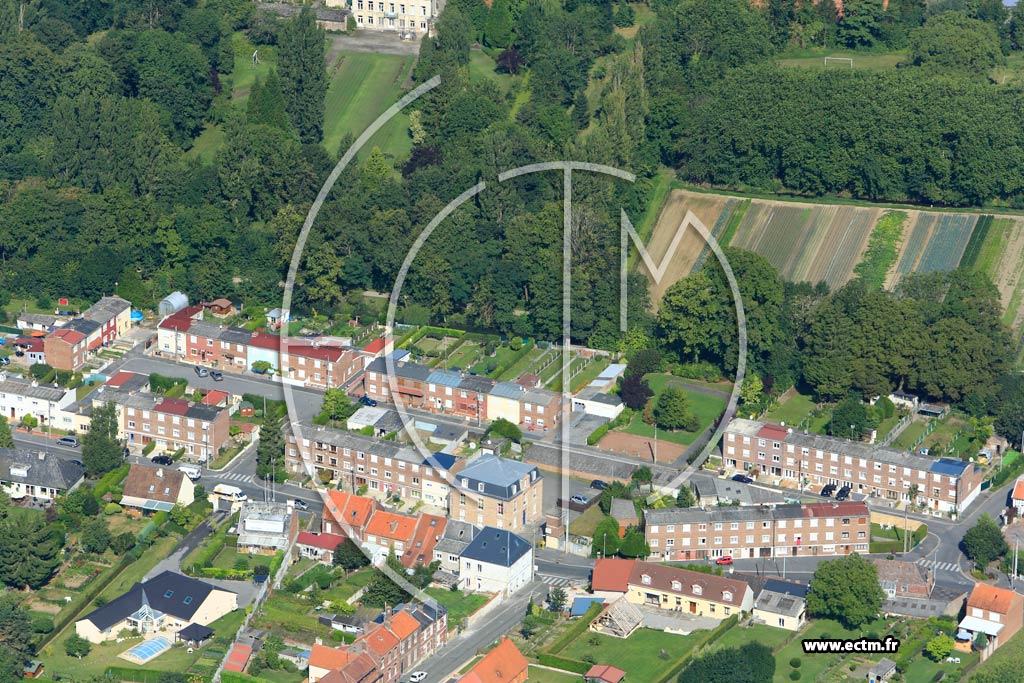Photo arienne de Cambrai (Quartier du Centre Hospitalier)