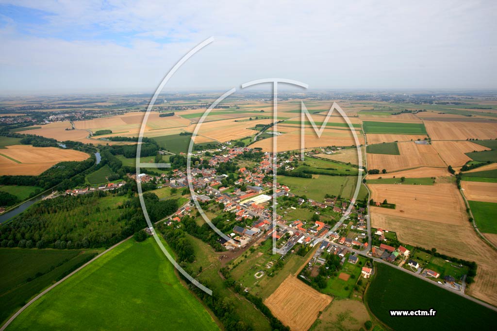 Photo arienne de Crvecur-sur-l'Escaut