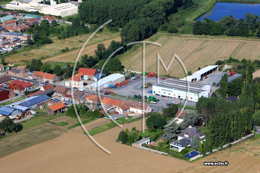 Photo arienne de Escauduvres (Quartier de la Rue Jean-Jaurs)
