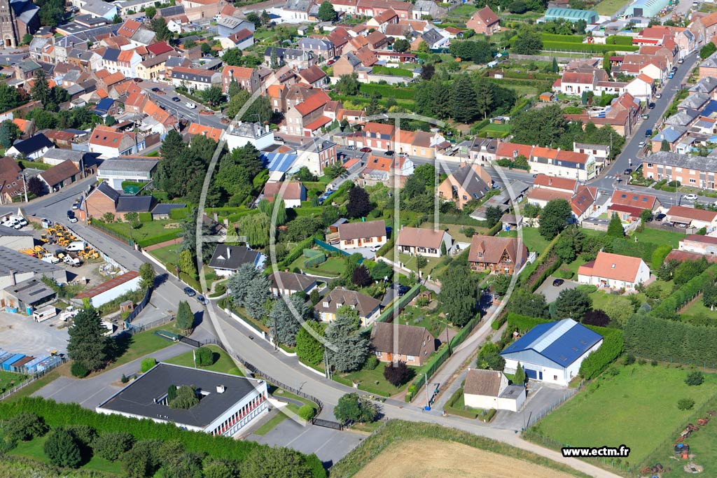 Photo arienne de Escauduvres (Quartier de la Rue Jean-Jaurs)