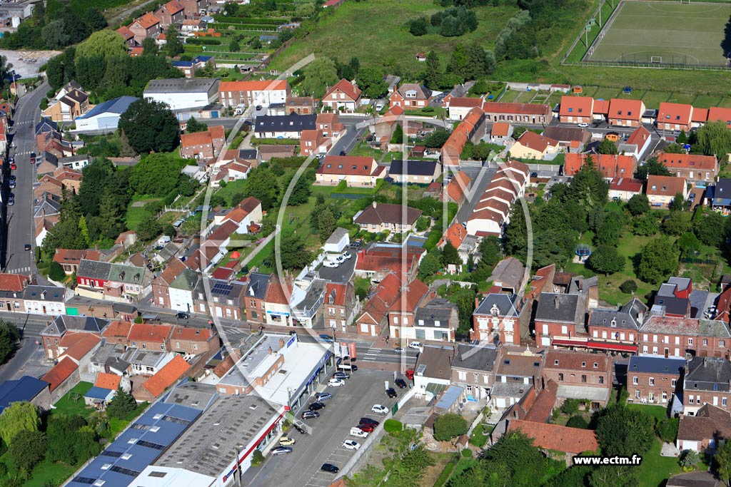 Photo arienne de Escauduvres (Quartier de la Rue Jean-Jaurs)
