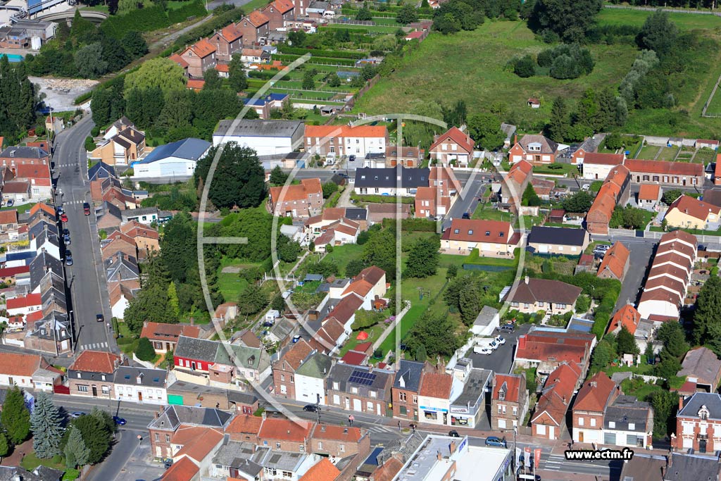 Photo arienne de Escauduvres (Quartier de la Rue Jean-Jaurs)