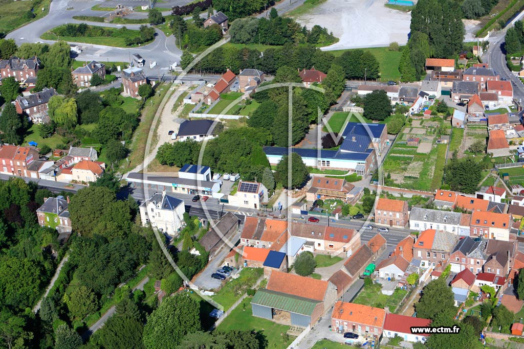 Photo arienne de Escauduvres (Quartier de la Rue Jean-Jaurs)