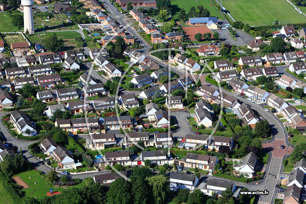 Photo arienne de Escauduvres (Quartier de la Rue Jean-Jaurs)