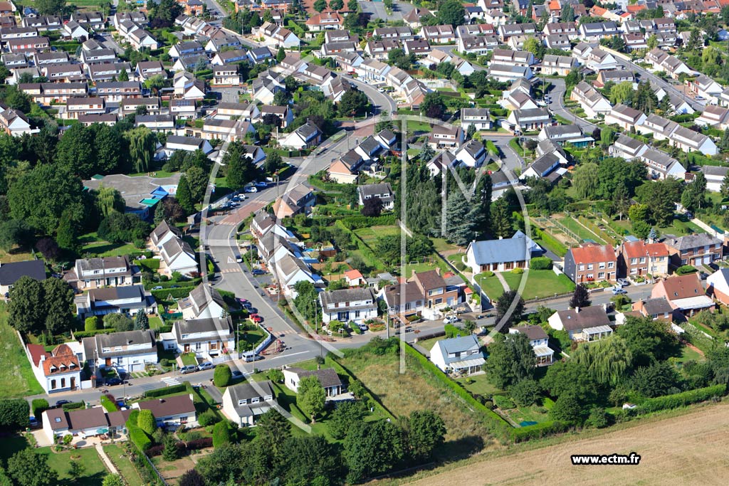 Photo arienne de Escauduvres (Quartier de la Rue Jean-Jaurs)