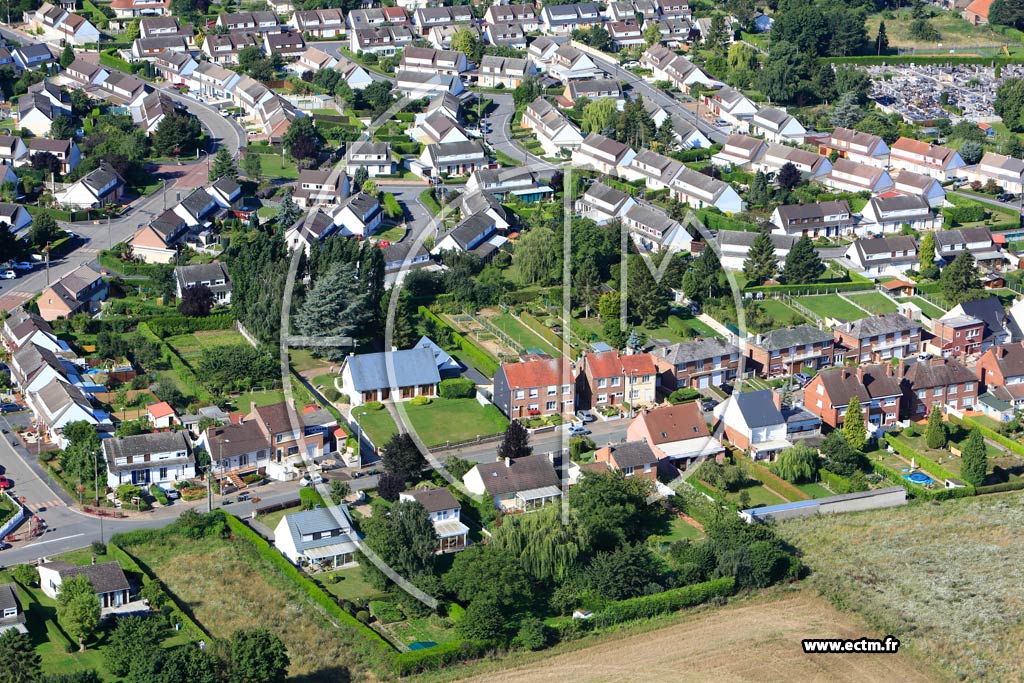 Photo arienne de Escauduvres (Quartier de la Rue Jean-Jaurs)