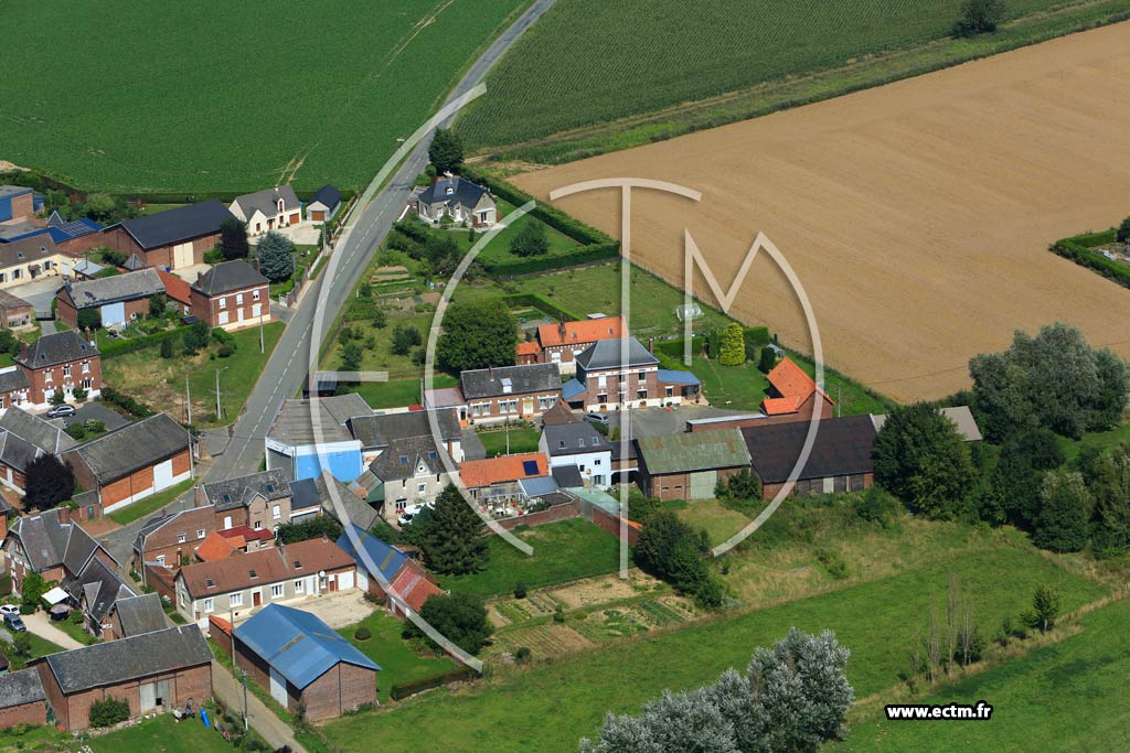 Photo arienne de Frmicourt