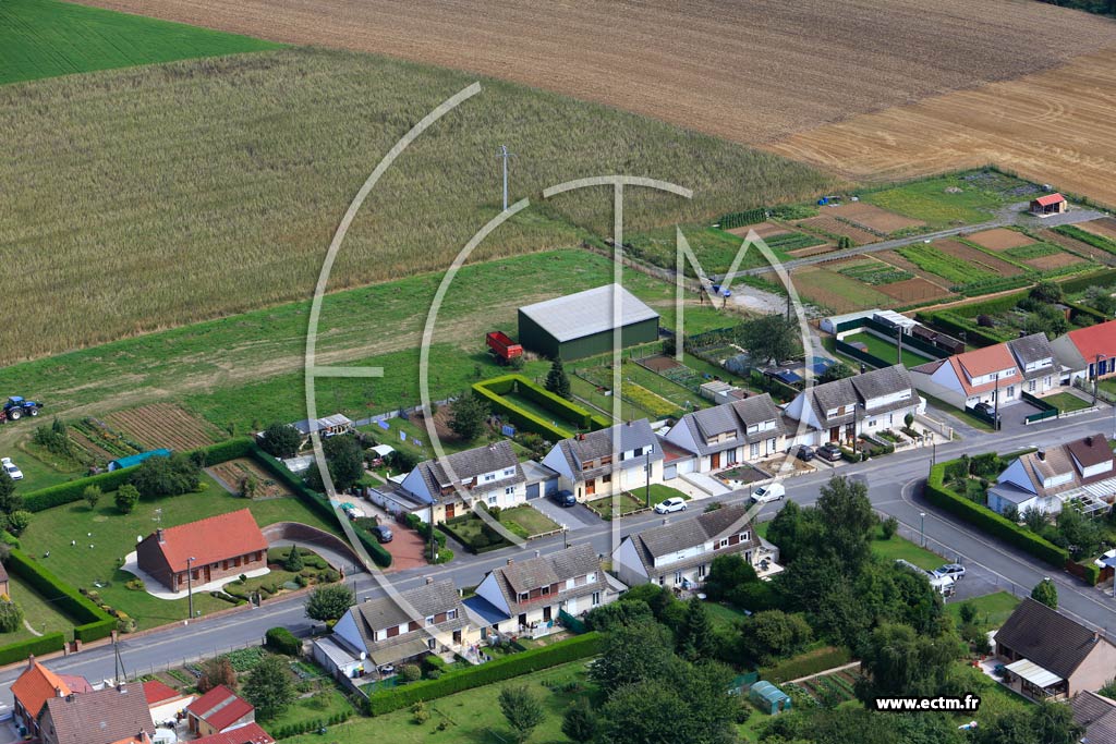 Photo arienne de Gouzeaucourt