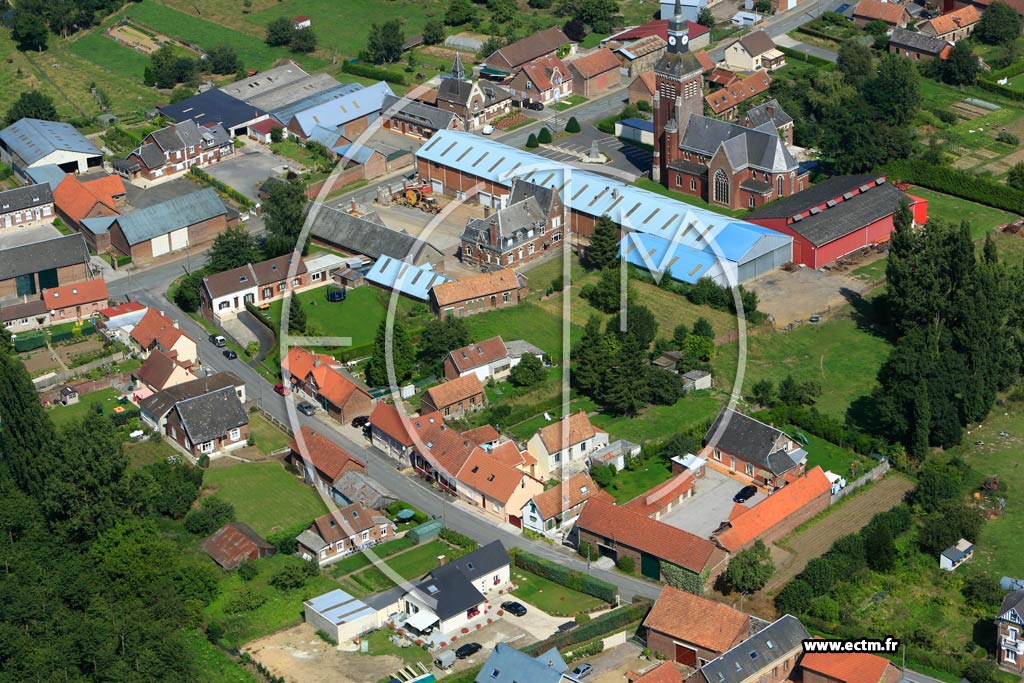 Photo arienne de Haplincourt