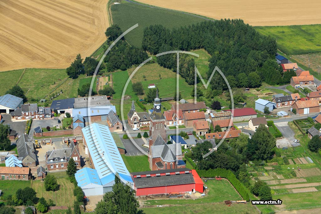 Photo arienne de Haplincourt