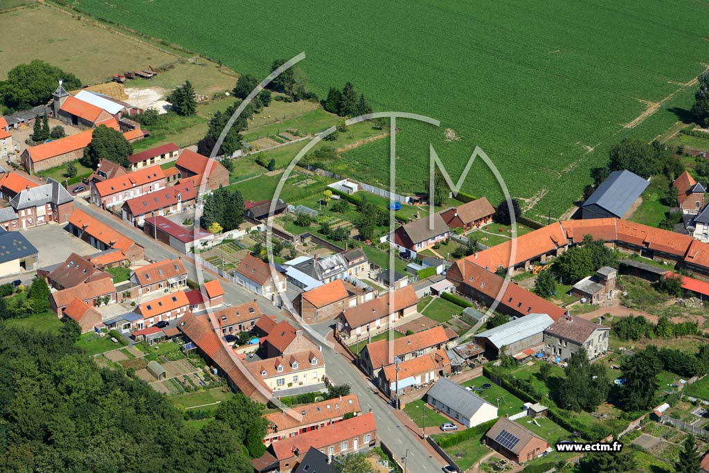 Photo arienne de Hendecourt-ls-Cagnicourt