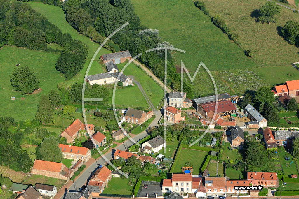 Photo arienne de Honnecourt-sur-Escaut