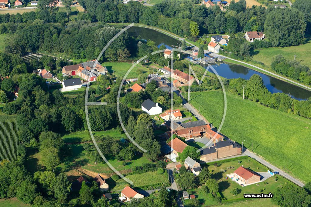 Photo arienne de Honnecourt-sur-Escaut