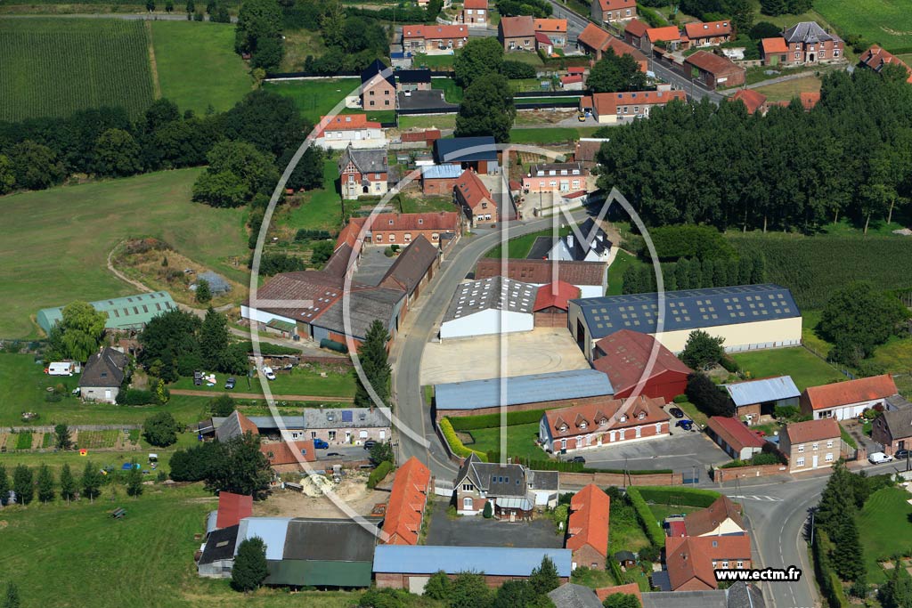 Photo arienne de Lagnicourt-Marcel