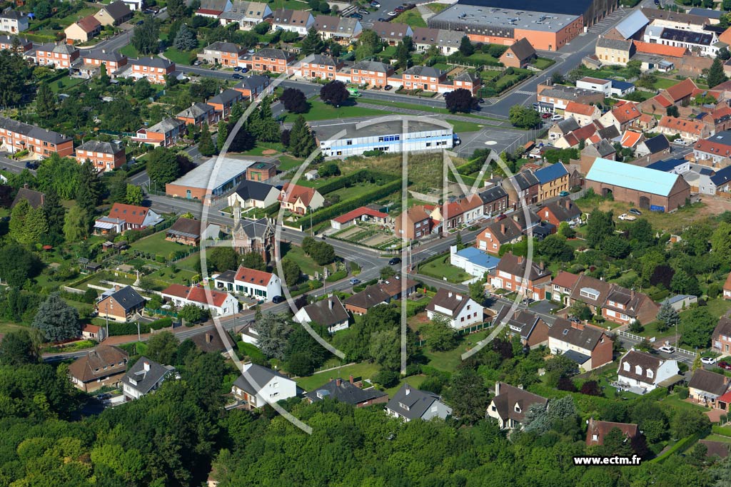 Photo arienne de Proville (Quartier de la Rue d'Havrincourt)