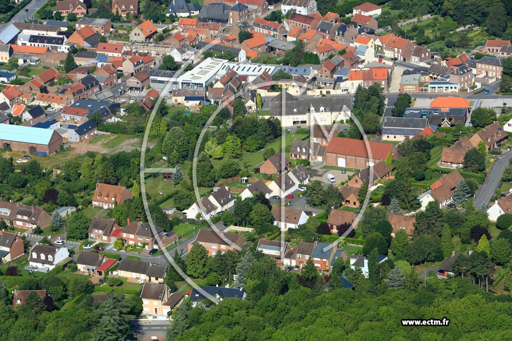 Photo arienne de Proville (Quartier de la Rue Gabriel Peri)