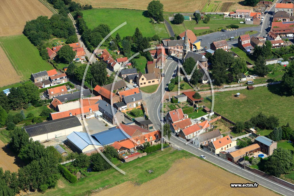 Photo arienne de Sancourt