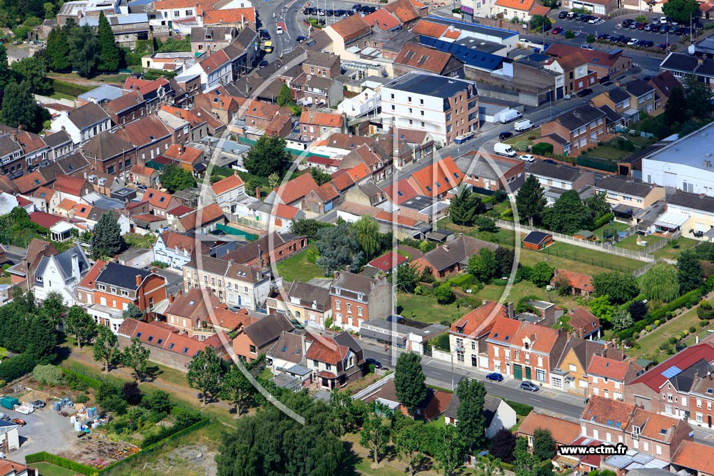 Photo arienne de Annullin (Quartier de l'Eglise)